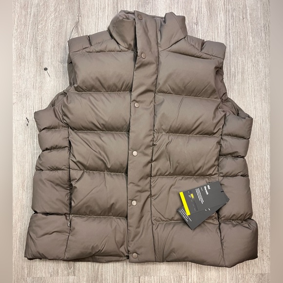 【WONDER WONDER】[UNISEX] Overfit Wellon Check Padding Vest Wink WonderFLEX Essential Utility Zip Front Vest, Stretch